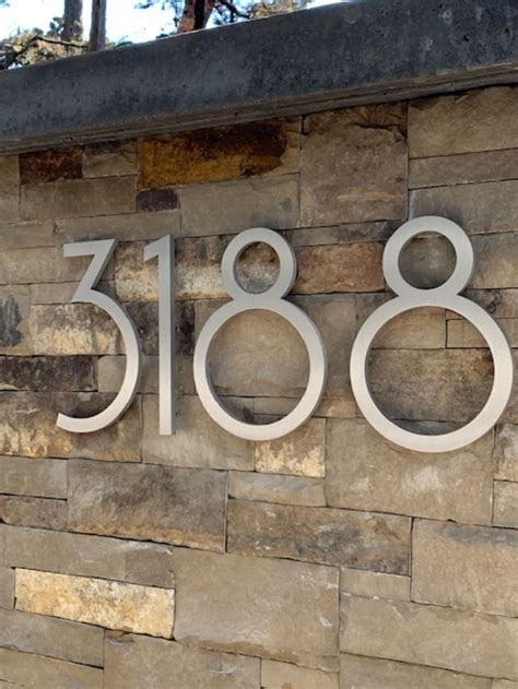 exterior house numbers modern